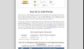 
							         Toys R Us EDI Mapping Guidelines, Requirements and EDI ...								  
							    