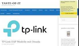 
							         TP-Link EAP Modelle mit Omada – TASTE-OF-IT								  
							    