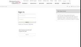 
							         TPA Client Portal - Sign In - Hometown Health								  
							    