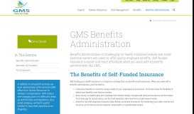 
							         TPA Services at GMS | Self Insured Health Plan - Group Management ...								  
							    