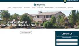 
							         TPO Broker Portal | NextUs Lending								  
							    