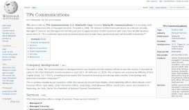 
							         TPx Communications - Wikipedia								  
							    
