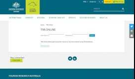 
							         TRA Online | Tourism Research Australia								  
							    