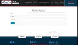 
							         TRAC Portal - Hamlin Roofing								  
							    