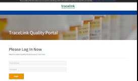 
							         TraceLink Quality Portal								  
							    