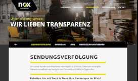 
							         Track and Trace: Unsere Sendungsverfolgung - nox NachtExpress								  
							    