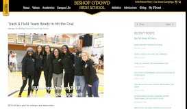 
							         Track & Field Team Ready to Hit the Oval - Bishop O'Dowd High School								  
							    