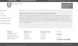 
							         Track my application - Baze University Abuja								  
							    