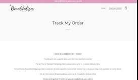 
							         Track My Order – The Beautifulizer								  
							    