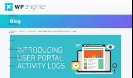 
							         Track Valuable Insights With Our New User Portal ... - WP Engine								  
							    