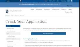 
							         Track Your Application | Lawrence University								  
							    