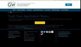 
							         Track Your Application Status | SEAS Office of Graduate Admissions ...								  
							    