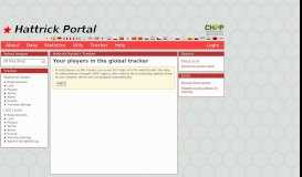 
							         Tracker » Hattrick Portal								  
							    