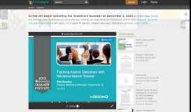 
							         Tracking Alumni Outcomes with Alumni Tracker - SlideShare								  
							    