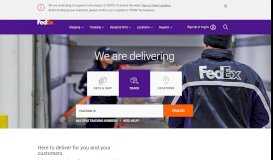 
							         Tracking, Shipping, and Locations - FedEx								  
							    