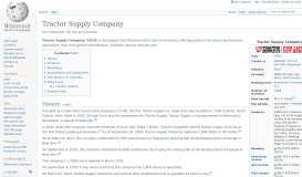 
							         Tractor Supply Company - Wikipedia								  
							    