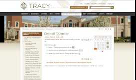 
							         - Tracy, powered by Helios Calendar - City of Tracy								  
							    