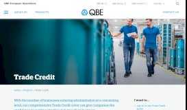 
							         Trade Credit - QBE European Operations								  
							    