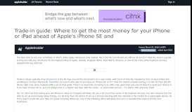 
							         Trade-in guide: Where to get the most money for your iPhone or ...								  
							    