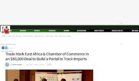 
							         Trade Mark East Africa & Chamber of Commerce in an $80,000 Deal ...								  
							    