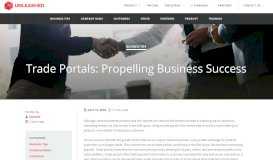 
							         Trade Portals: Propelling Business Success - Unleashed Software								  
							    
