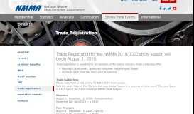 
							         Trade Registration - NMMA								  
							    