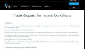 
							         Trade Request Terms and Conditions - FIIG Securities								  
							    