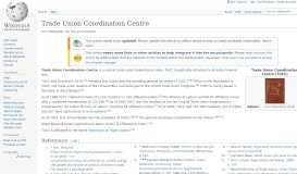 
							         Trade Union Coordination Centre - Wikipedia								  
							    