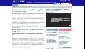 
							         trade war | VOX, CEPR Policy Portal - VoxEU								  
							    