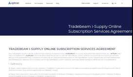 
							         Tradebeam i-Supply Online Subscription Services ... - Aptean								  
							    