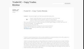 
							         TraderVC – Copy Trades Review - Google Sites								  
							    