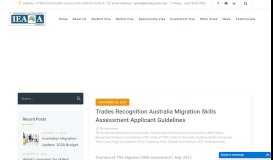 
							         Trades Recognition Australia Migration Skills Assessment Applicant ...								  
							    
