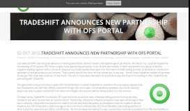 
							         Tradeshift announces new partnership with OFS Portal								  
							    