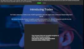 
							         Tradex - The largest online construction-based trading hub in the UK								  
							    