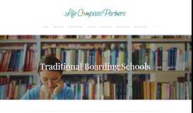 
							         Traditional Boarding Schools - Life Compass Partners								  
							    