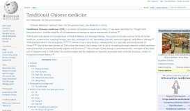 
							         Traditional Chinese medicine - Wikipedia								  
							    