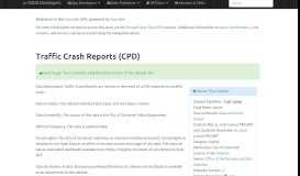 
							         Traffic Crash Reports (CPD) - Socrata Open Data API								  
							    