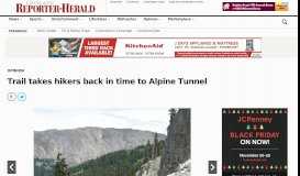 
							         Trail takes hikers back in time to Alpine Tunnel – Loveland Reporter ...								  
							    
