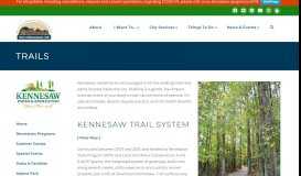 
							         Trails - City of Kennesaw								  
							    