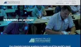 
							         Training Academy | Marketplace Chaplains								  
							    
