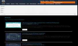 
							         Training and Certification | AWS News Blog - Amazon Web Services								  
							    