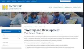 
							         Training and Development | McNeese State University								  
							    
