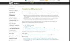 
							         Training and Development								  
							    