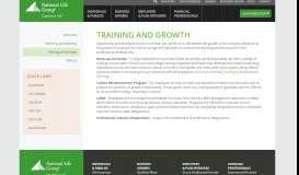 
							         Training and Growth | National Life - National Life Group								  
							    