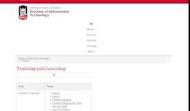 
							         Training and Learning - NIU - Division of Information Technology								  
							    
