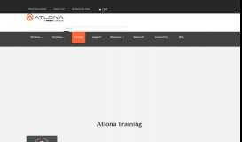 
							         Training - Atlona® AV Solutions - Commercial & Residential								  
							    