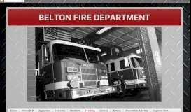 
							         Training - BELTON FIRE DEPARTMENT								  
							    