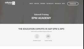 
							         Training | Column5 EPM SAP BPC - Column5 Consulting								  
							    