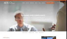 
							         Training & Compliance - AET Environmental								  
							    