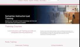 
							         Training Courses | Symantec								  
							    